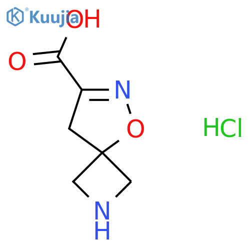 5-Oxa-2,6-diazaspiro[3.4]oct-6-ene-7-carboxylic acid hydrochloride structure