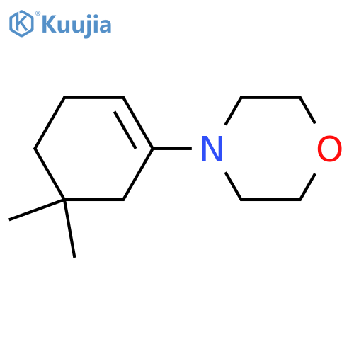 Morpholine, 4-(5,5-dimethyl-1-cyclohexen-1-yl)- structure