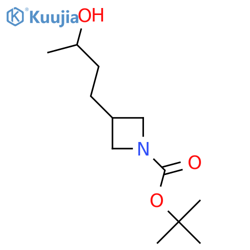 tert-butyl 3-(3-hydroxybutyl)azetidine-1-carboxylate structure