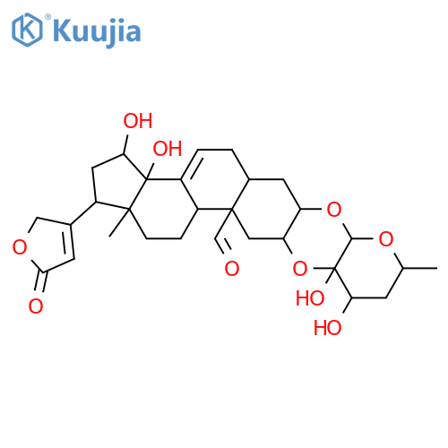 Gomphoside; 3'-Epimer, 19-oxo, 15β-hydroxy, 7,8-didehydro structure