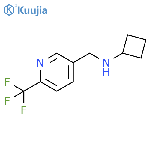 3-Pyridinemethanamine, N-cyclobutyl-6-(trifluoromethyl)- structure
