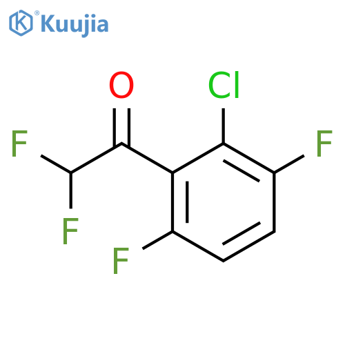 1-(2-chloro-3,6-difluorophenyl)-2,2-difluoroethan-1-one structure