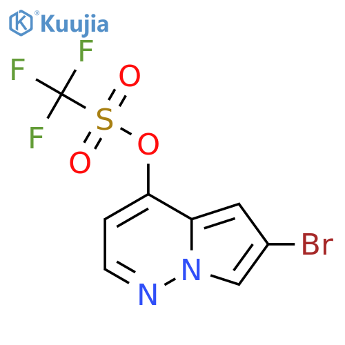 6-Bromopyrrolo[1,2-b]pyridazin-4-yl trifluoromethanesulfonate structure