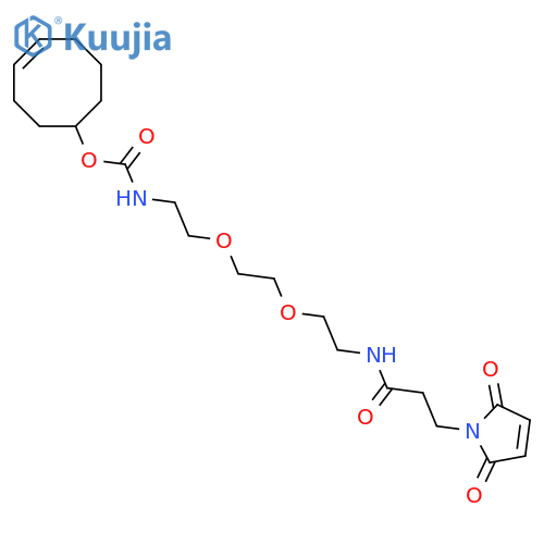 TCO-PEG2-amido maleimide structure