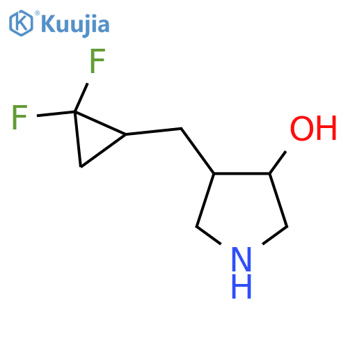 4-(2,2-difluorocyclopropyl)methylpyrrolidin-3-ol structure