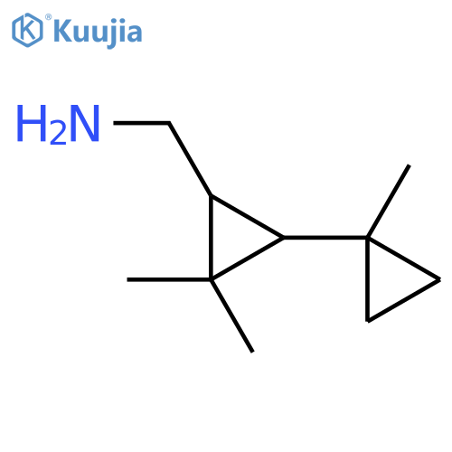 2,2-dimethyl-3-(1-methylcyclopropyl)cyclopropylmethanamine structure
