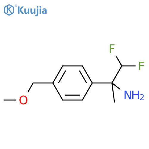 1,1-difluoro-2-4-(methoxymethyl)phenylpropan-2-amine structure