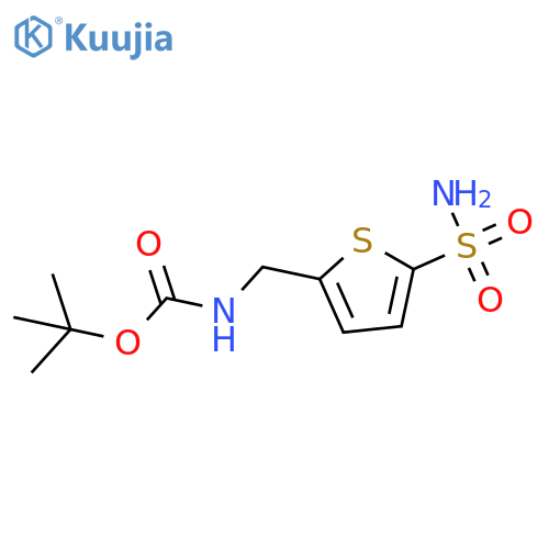 tert-butyl N-[(5-sulfamoylthiophen-2-yl)methyl]carbamate structure