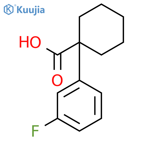 1-(3-Fluorophenyl)cyclohexanecarboxylic acid structure