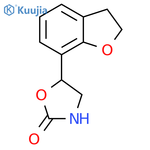 5-(2,3-dihydro-1-benzofuran-7-yl)-1,3-oxazolidin-2-one structure