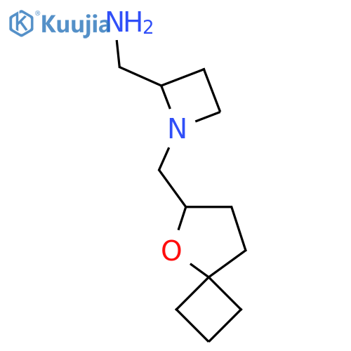 1-({5-oxaspiro3.4octan-6-yl}methyl)azetidin-2-ylmethanamine structure