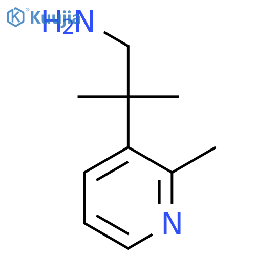 2-methyl-2-(2-methylpyridin-3-yl)propan-1-amine structure