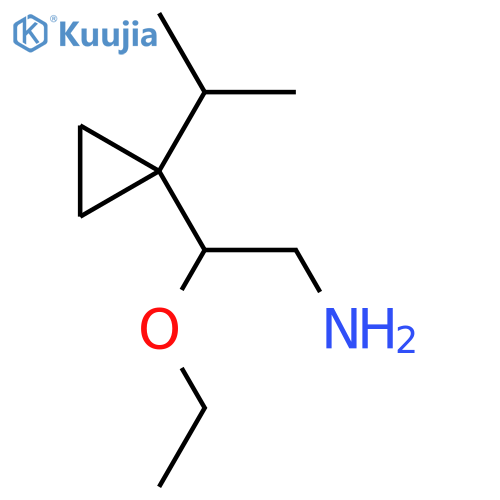 2-ethoxy-2-1-(propan-2-yl)cyclopropylethan-1-amine structure