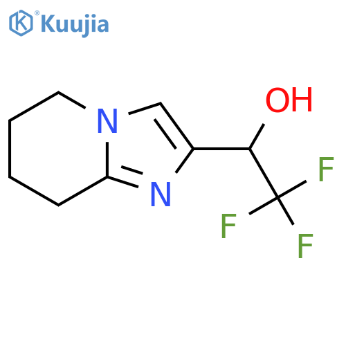 2,2,2-trifluoro-1-{5H,6H,7H,8H-imidazo1,2-apyridin-2-yl}ethan-1-ol structure