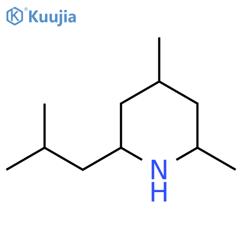 2,4-dimethyl-6-(2-methylpropyl)piperidine structure