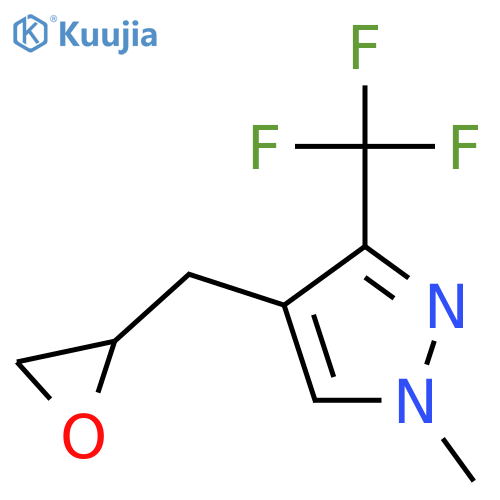 1-methyl-4-(oxiran-2-yl)methyl-3-(trifluoromethyl)-1H-pyrazole structure