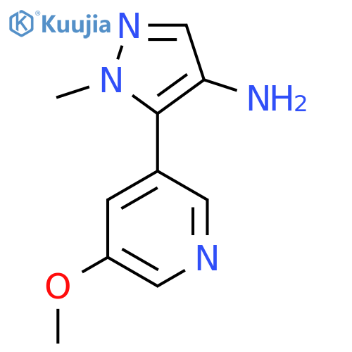 5-(5-methoxypyridin-3-yl)-1-methyl-1H-pyrazol-4-amine structure