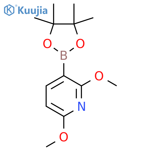 2,6-Dimethoxy-3-(4,4,5,5-tetramethyl-1,3,2-dioxaborolan-2-yl)pyridine structure