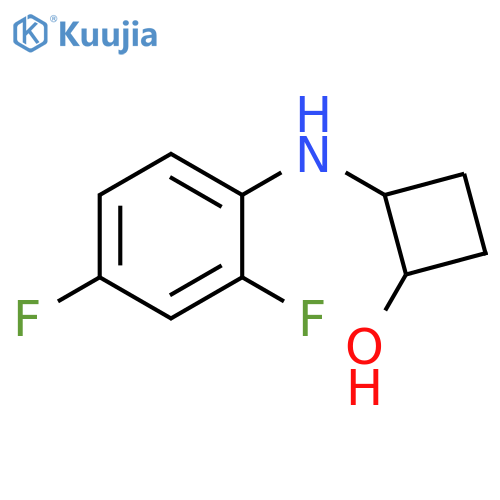 2-(2,4-difluorophenyl)aminocyclobutan-1-ol structure