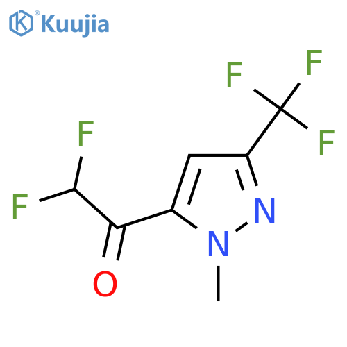 2,2-difluoro-1-1-methyl-3-(trifluoromethyl)-1H-pyrazol-5-ylethan-1-one structure