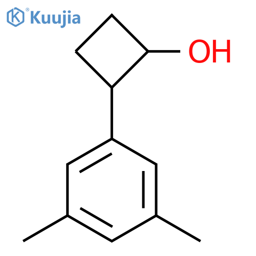 2-(3,5-dimethylphenyl)cyclobutan-1-ol structure