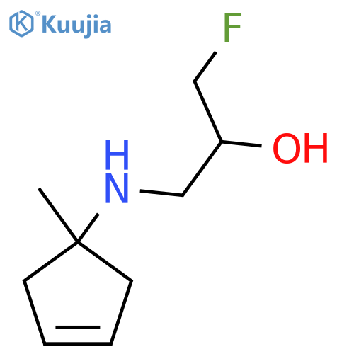 1-fluoro-3-(1-methylcyclopent-3-en-1-yl)aminopropan-2-ol structure