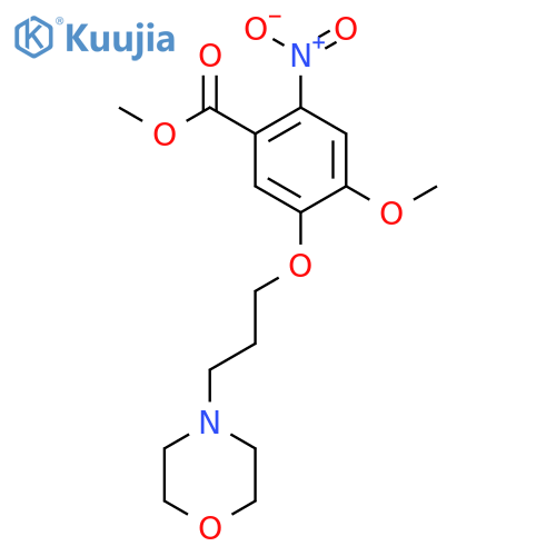 Methyl 4-methoxy-5-(3-morpholinopropoxy)-2-nitrobenzoate structure