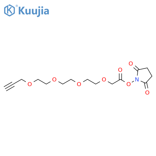 Propargyl-PEG4-CH2CO2-NHS structure