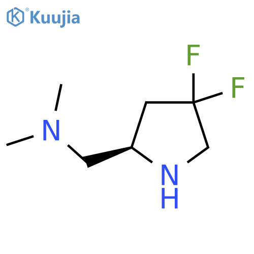 {[(2R)-4,4-difluoropyrrolidin-2-yl]methyl}dimethylamine structure