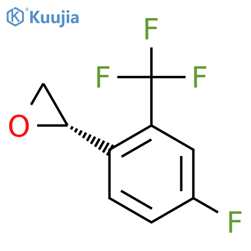 (2S)-2-4-fluoro-2-(trifluoromethyl)phenyloxirane structure