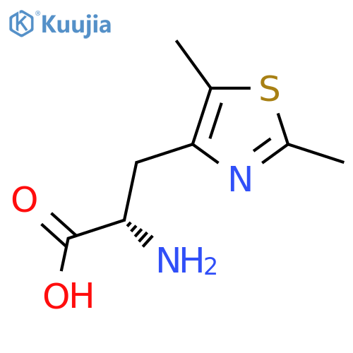 (2S)-2-amino-3-(dimethyl-1,3-thiazol-4-yl)propanoic acid structure