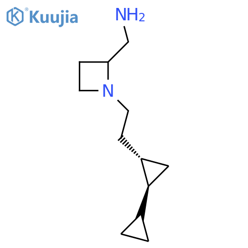 rac-(1-{2-(1R,2R)-2-cyclopropylcyclopropylethyl}azetidin-2-yl)methanamine structure
