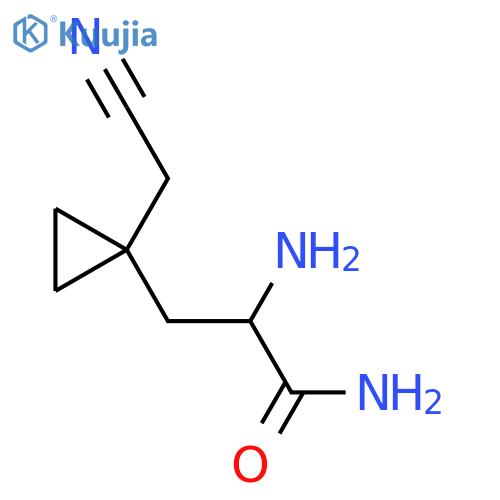 2-amino-3-1-(cyanomethyl)cyclopropylpropanamide structure