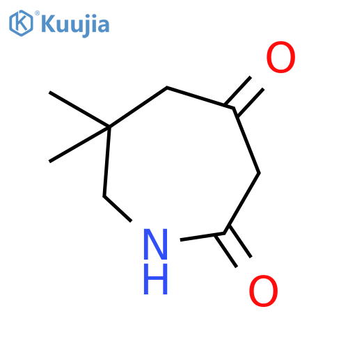1H-Azepine-2,4(3H,5H)-dione, dihydro-6,6-dimethyl- structure