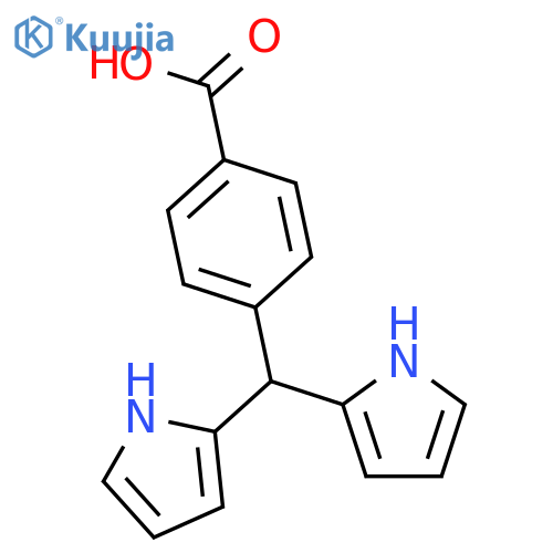 Benzoic acid, 4-(di-1H-pyrrol-2-ylmethyl)- structure