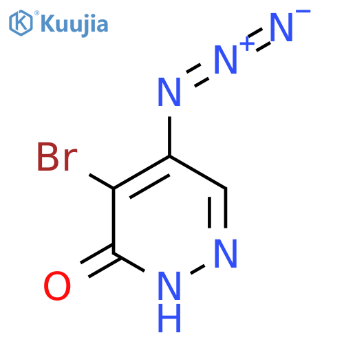 5-azido-4-bromo-2,3-dihydropyridazin-3-one structure