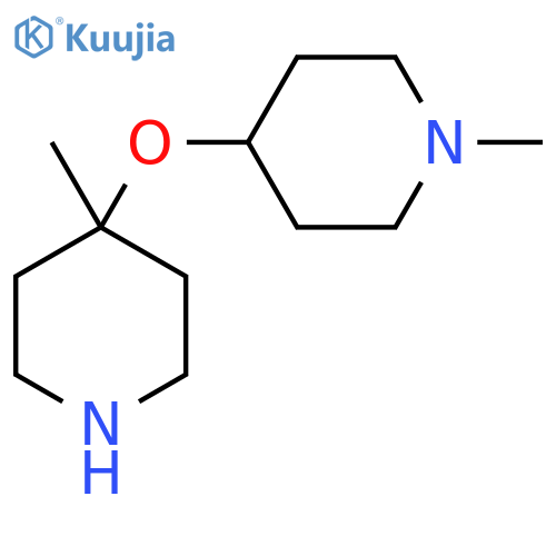 1-methyl-4-(4-methylpiperidin-4-yl)oxypiperidine structure