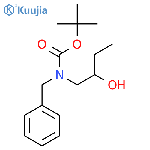 tert-butyl N-benzyl-N-(2-hydroxybutyl)carbamate structure