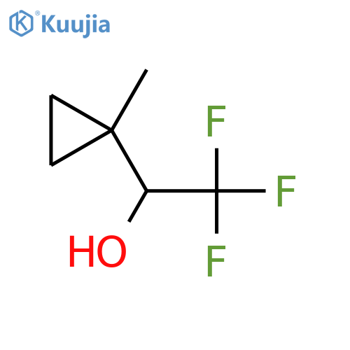 2,2,2-trifluoro-1-(1-methylcyclopropyl)ethan-1-ol structure