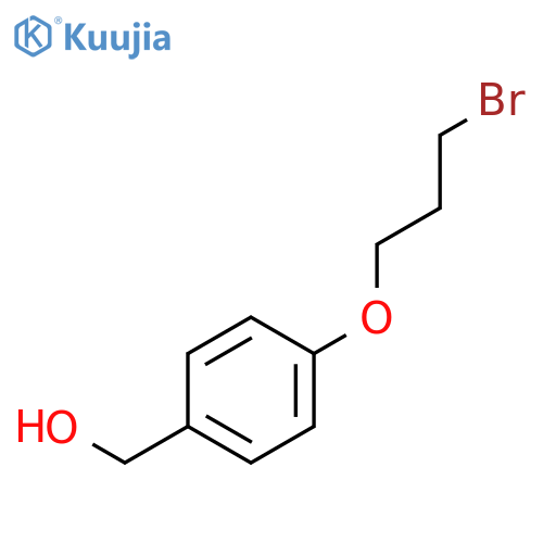 [4-(3-bromopropoxy)phenyl]methanol structure
