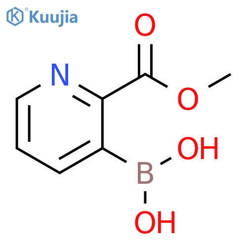 2-(methoxycarbonyl)pyridin-3-ylboronic acid structure