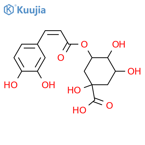 3-O-Caffeoylquinic acid; (E)-form, 5-Epimer structure