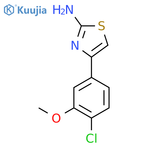 4-(4-chloro-3-methoxyphenyl)-1,3-thiazol-2-amine structure