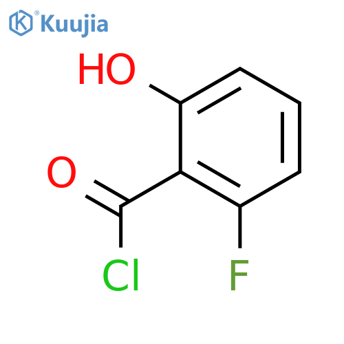 Benzoyl chloride,2-fluoro-6-hydroxy- structure