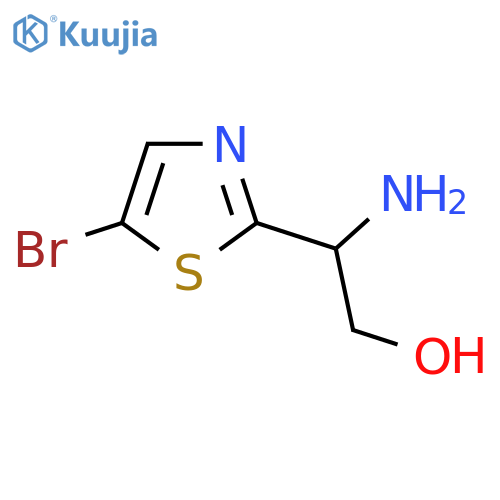 2-amino-2-(5-bromo-1,3-thiazol-2-yl)ethan-1-ol structure