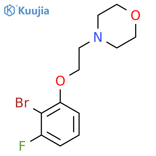 4-(2-(2-Bromo-3-fluorophenoxy)ethyl)morpholine structure