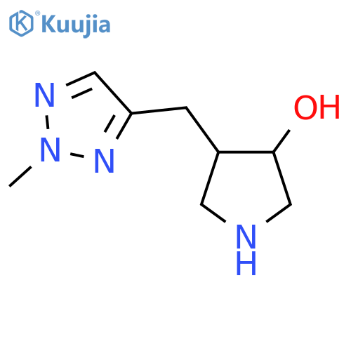 4-(2-methyl-2H-1,2,3-triazol-4-yl)methylpyrrolidin-3-ol structure