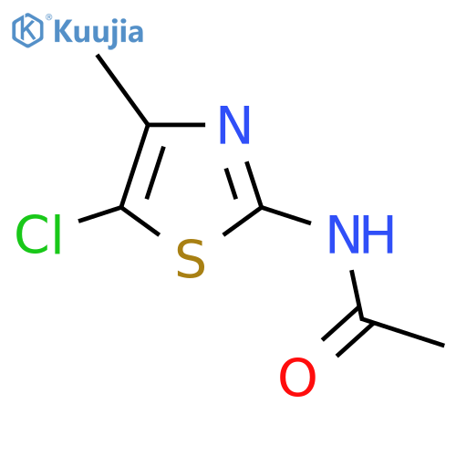 N-(5-Chloro-4-methyl-1,3-thiazol-2-yl)acetamide structure