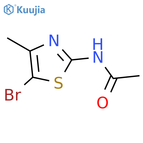 N-(5-Bromo-4-methyl-1,3-thiazol-2-yl)acetamide structure