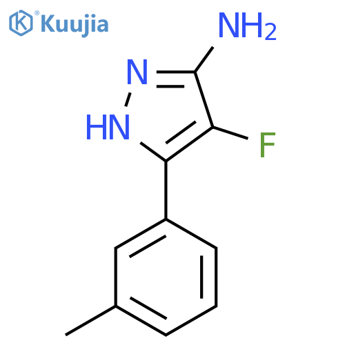 4-fluoro-3-(3-methylphenyl)-1H-pyrazol-5-amine structure